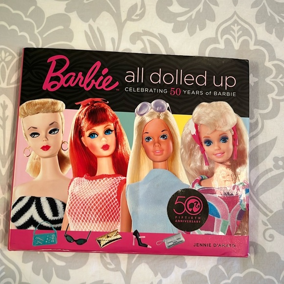 Barbie All Dolled Up Celebrating 50 Years of Barbie Hardcover Coffe Table Book - Picture 1 of 4